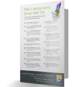 bf.jpg: Money-saving direct mail tips, including printing costs, production advice, and postal savings.